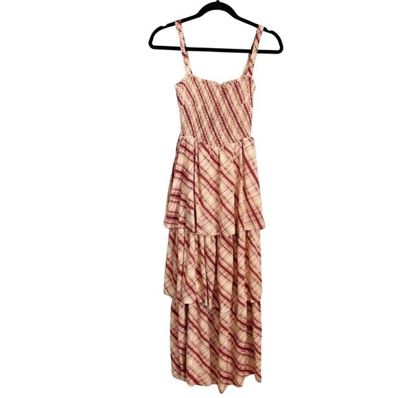 Auguste the Label Sloane Tiered Maxi Dress XS Red NWT - Picture 2 of 10